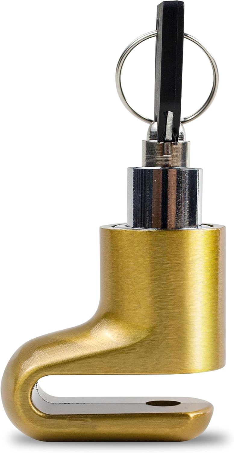 UP Security Disc Brake Lock for Motorcycle Accessories Heavy Duty Bike Bicycle Anti Theft Lock Compact Electric Scooter Ebike Powersports Wheel Hover Disc Locks (Yellow) - Image 1